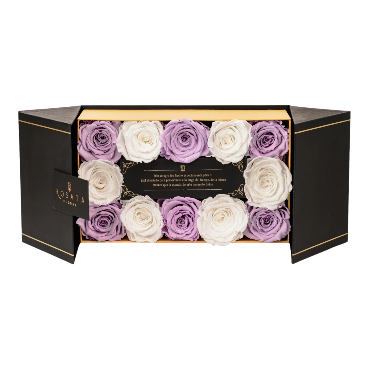 Everose 12 Lilas - arreglo de rosas - Rosata Floral