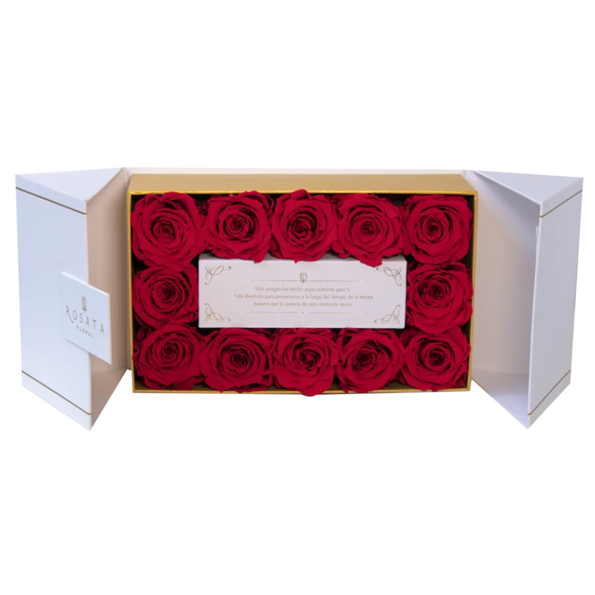 Everose 12 White - arreglo de rosas - Rosata Floral