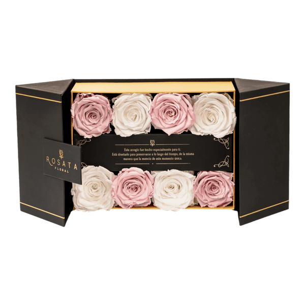 Everose 8 - Rosas y blancas - arreglo de rosas - Rosata Floral