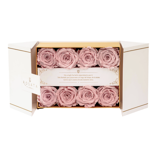 Everose 8 White - arreglo de rosas - Rosata Floral