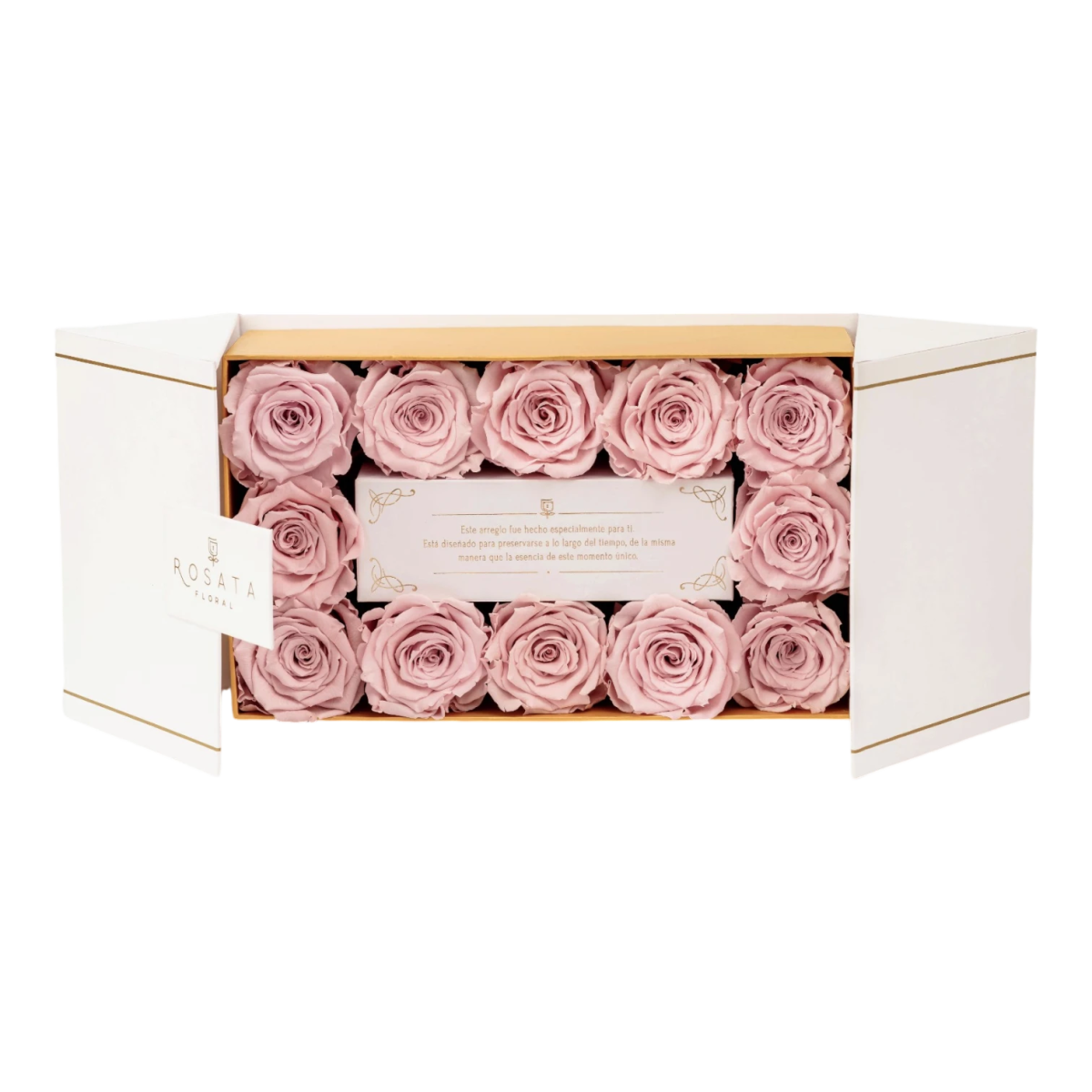 Everose 12 White - arreglo de rosas - Rosata Floral