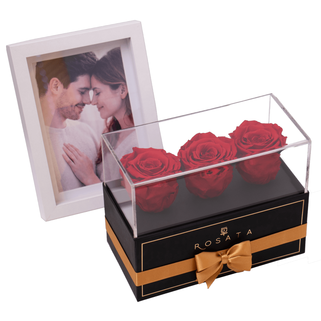 Harmonia 3 con marco - arreglo de rosas - Rosata Floral