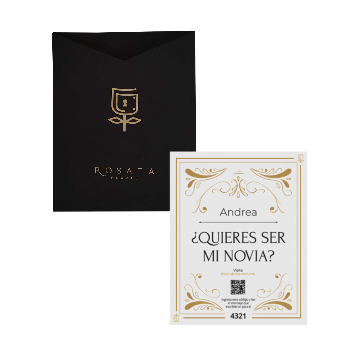 Classic ¿Quieres ser mi novia? - Nacional - arreglo de rosas - Rosata Floral