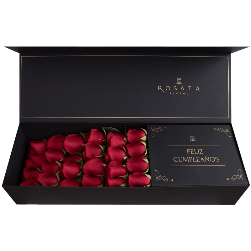 Classic 24 - Feliz Cumpleaños - arreglo de rosas - Rosata Floral