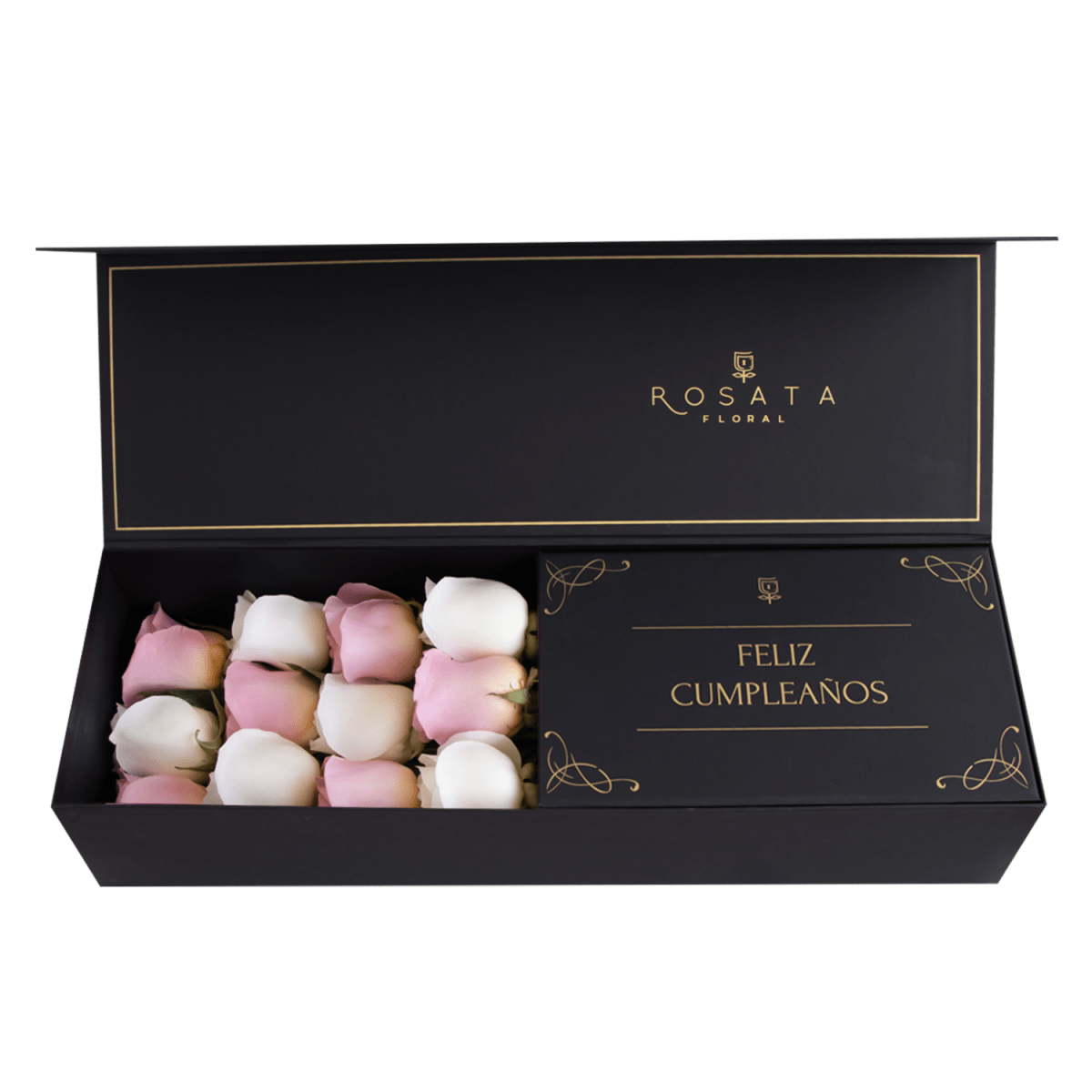 Classic 12 - Feliz Cumpleaños - arreglo de rosas - Rosata Floral