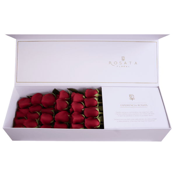 Classic 24 White - arreglo de rosas - Rosata Floral