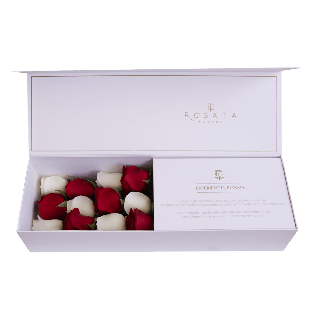 Classic 12 White - arreglo de rosas - Rosata Floral