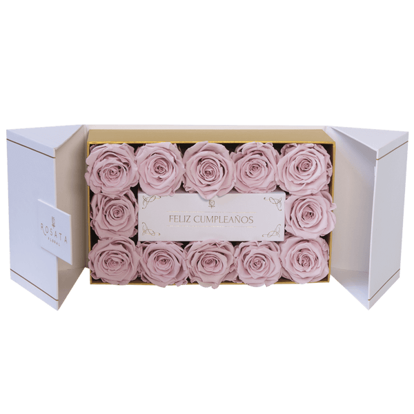 Everose 12 White Cumpleaños - Nacional - arreglo de rosas - Rosata Floral