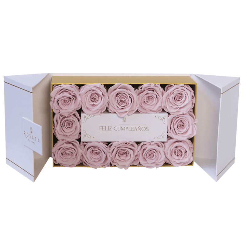 Everose 12 White Cumpleaños - Nacional - arreglo de rosas - Rosata Floral
