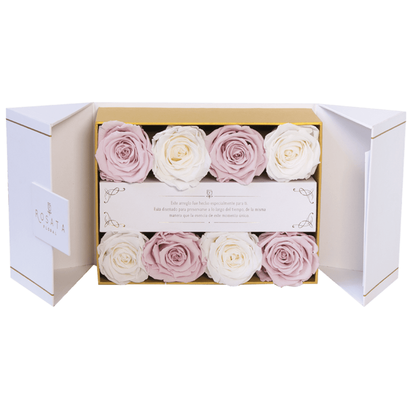 Everose White 8 - Nacional - arreglo de rosas - Rosata Floral
