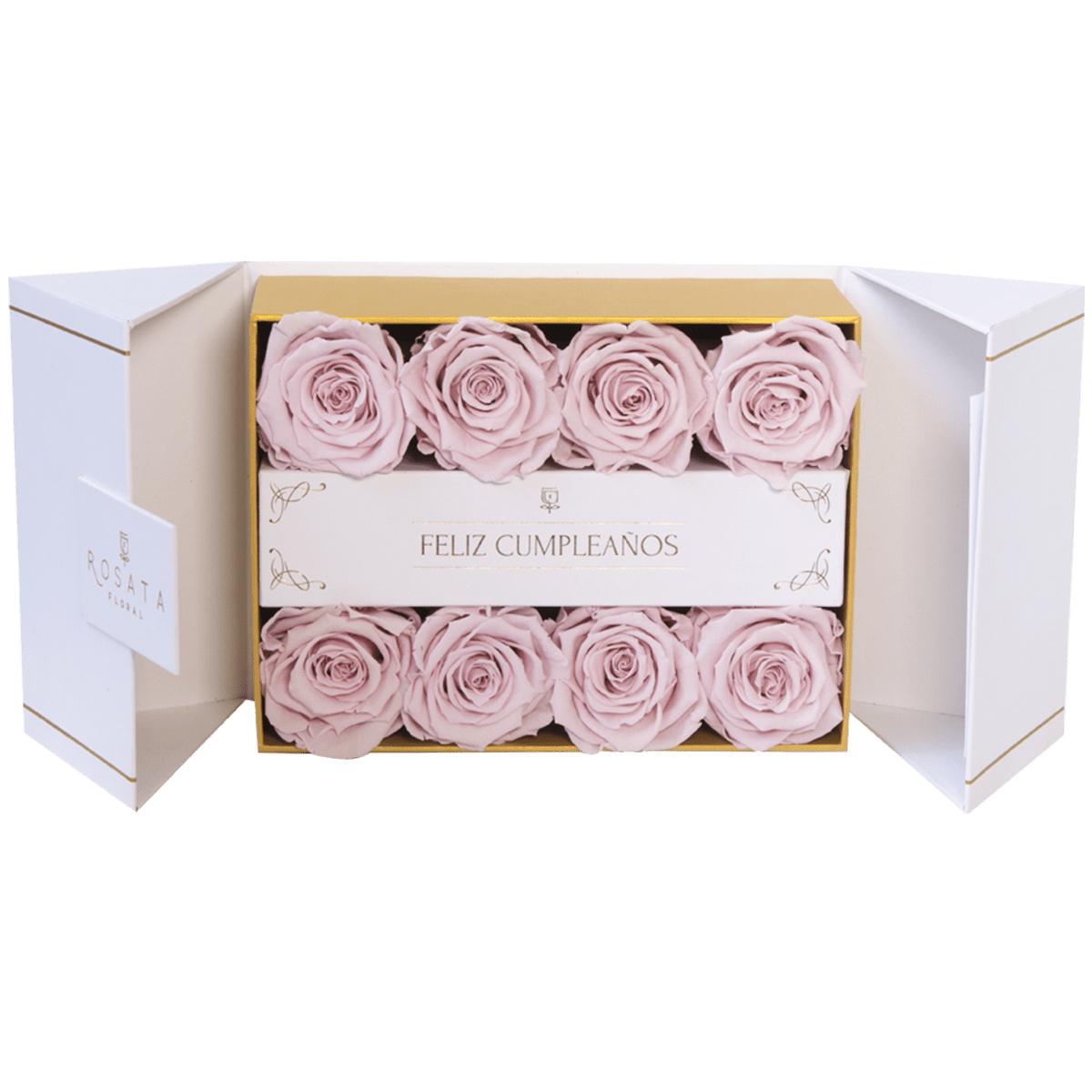 Everose 8 White Cumpleaños - Nacional - arreglo de rosas - Rosata Floral
