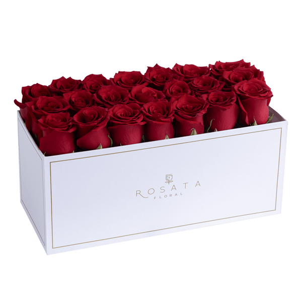 Rosebox White - 21 Naturales - arreglo de rosas - Rosata Floral