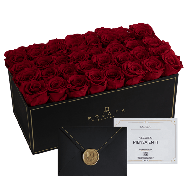 Rosebox - 32 Preservadas - arreglo de rosas - Rosata Floral